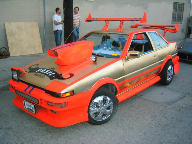 A RICE'd Corolla Sport GT-S coupé from T-Mobile's 1985  "Poser Mobile" advertisements.