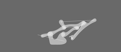 Simulation (built with Grasshopper3D) of a 6-axis robotic arm's range-of-motion